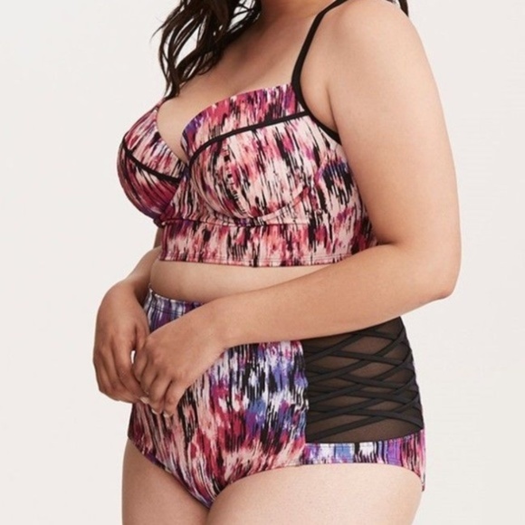 torrid Other - TORRID BIKINI Set 5X SwimSuit Mirage Mesh Strappy